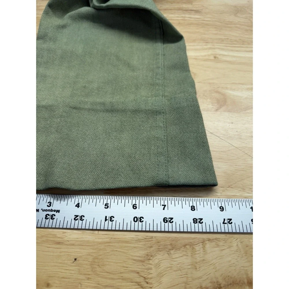 Vintage Big E Levi Sta-Prest Forrest Green‎ Pants RARE Size 32 Capri Wide Leg